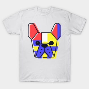 French Bulldog Pop Art Dog Owner Frenchie Funny Portrait T-Shirt